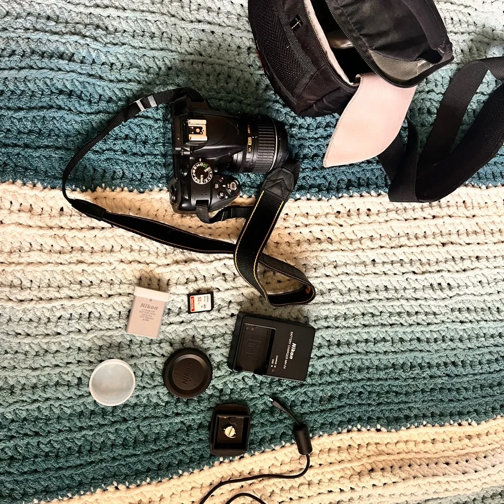 Nikon Black and Red Digital Camera